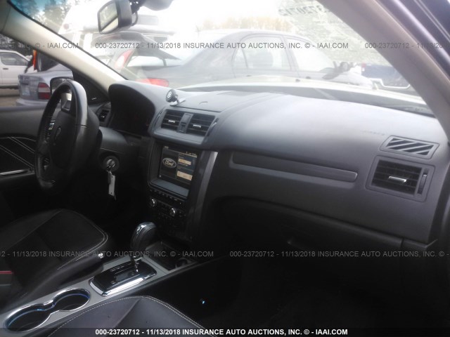 3FAHP0KC7CR365940 - 2012 FORD FUSION SPORT BLACK photo 5