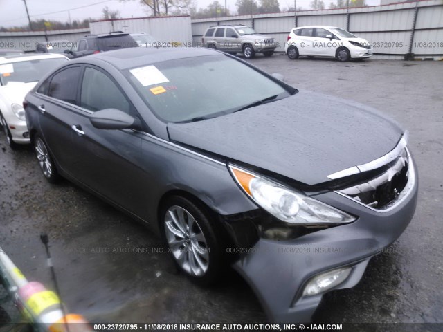 5NPEC4AC6DH529863 - 2013 HYUNDAI SONATA SE/LIMITED GRAY photo 1