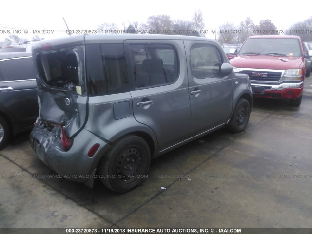 JN8AZ2KR9AT162912 - 2010 NISSAN CUBE S/SL/KROM GRAY photo 4