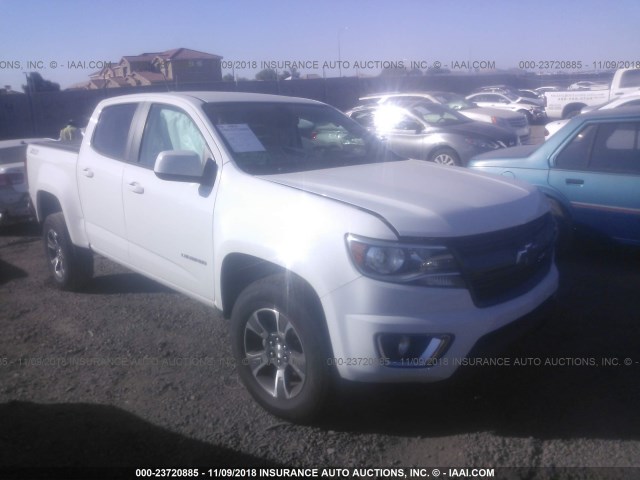 1GCGSDE30G1116354 - 2016 CHEVROLET COLORADO Z71 WHITE photo 1