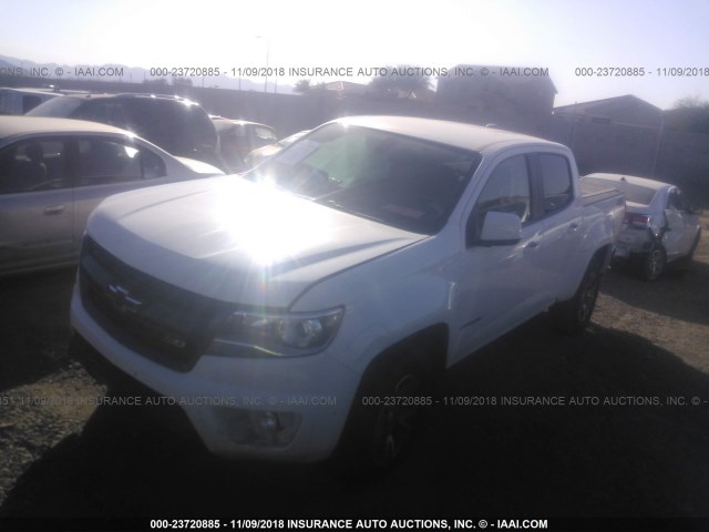 1GCGSDE30G1116354 - 2016 CHEVROLET COLORADO Z71 WHITE photo 2