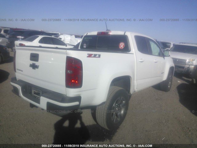 1GCGSDE30G1116354 - 2016 CHEVROLET COLORADO Z71 WHITE photo 4