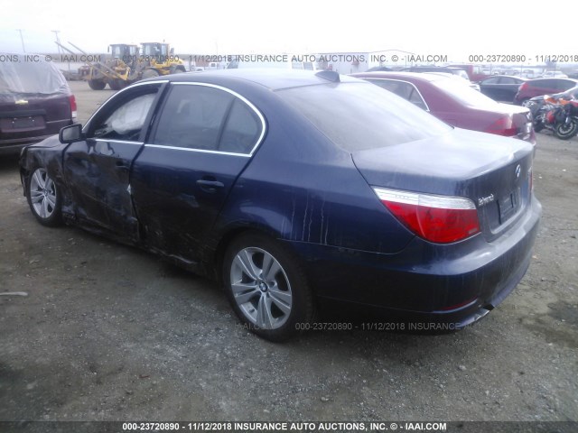 WBANV13549C155910 - 2009 BMW 528 XI Dark Blue photo 3