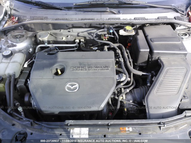 JM1BK344391233587 - 2009 MAZDA 3 S SILVER photo 10