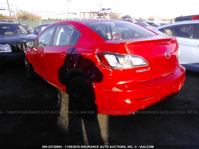 JM1BL1S67A1102303 - 2010 MAZDA 3 S RED photo 3