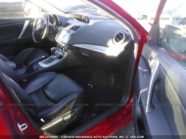 JM1BL1S67A1102303 - 2010 MAZDA 3 S RED photo 5