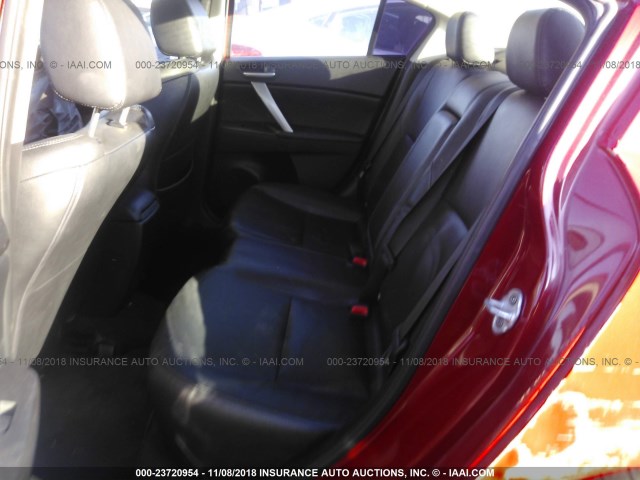 JM1BL1S67A1102303 - 2010 MAZDA 3 S RED photo 8