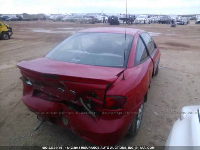 1G1JC124117144045 - 2001 CHEVROLET CAVALIER RED photo 4