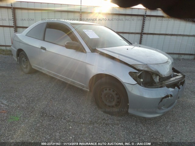1HGEM22154L040673 - 2004 HONDA CIVIC DX VP SILVER photo 1