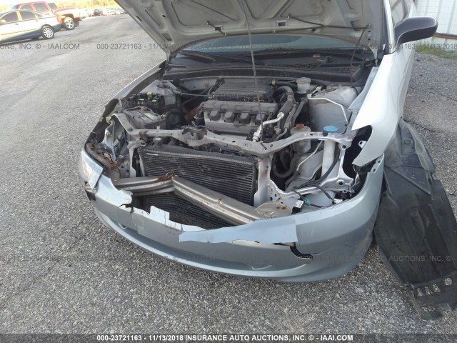 1HGEM22154L040673 - 2004 HONDA CIVIC DX VP SILVER photo 6