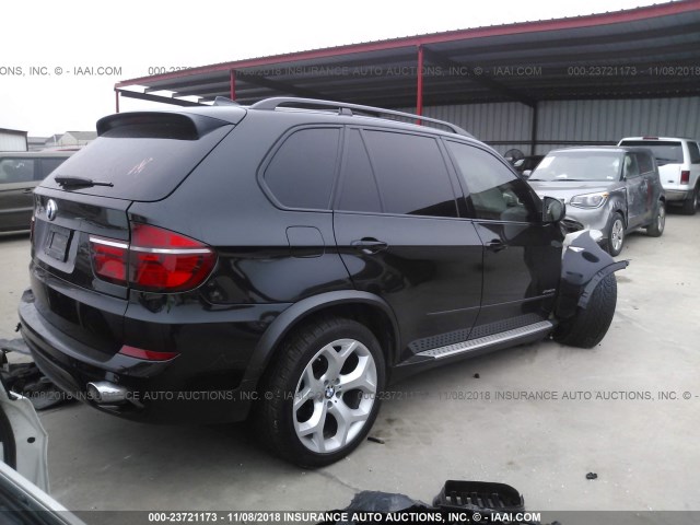 5UXZW0C57BL660789 - 2011 BMW X5 XDRIVE35D BLACK photo 4