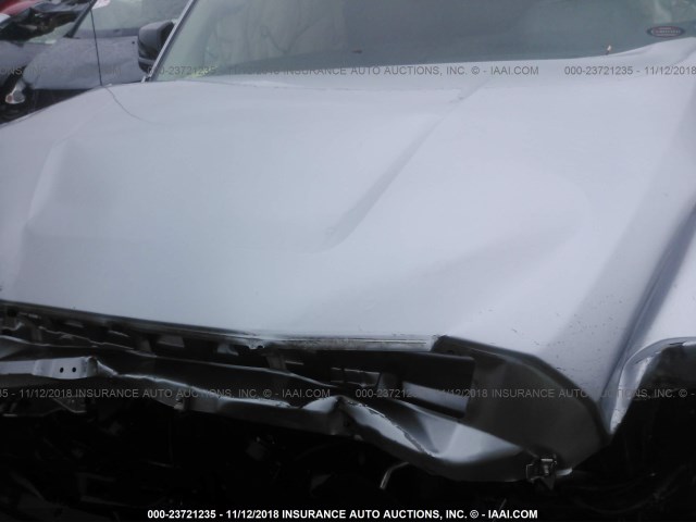 5TFUW5F12EX384150 - 2014 TOYOTA TUNDRA DOUBLE CAB SR/SR5 SILVER photo 10