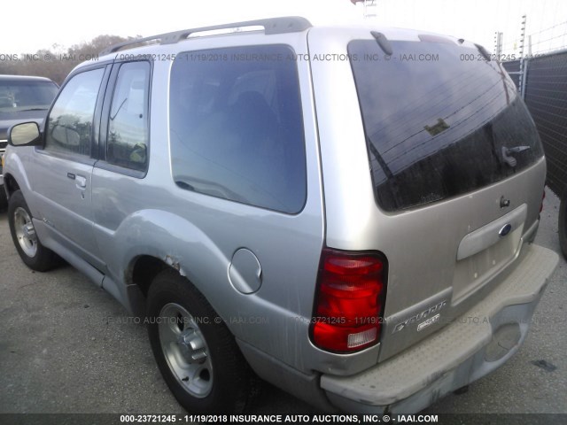 1FMZU70E72UC73024 - 2002 FORD EXPLORER SPORT SILVER photo 3