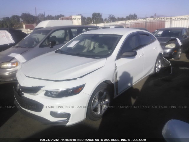 1G1ZB5ST2GF180684 - 2016 CHEVROLET MALIBU LS 白色 照片 2