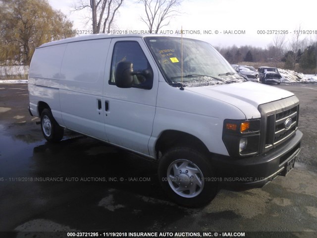 1FTNE1EW7ADA99209 - 2010 FORD ECONOLINE E150 VAN WHITE photo 1