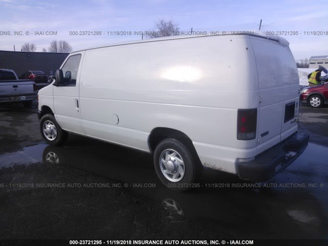 1FTNE1EW7ADA99209 - 2010 FORD ECONOLINE E150 VAN WHITE photo 3