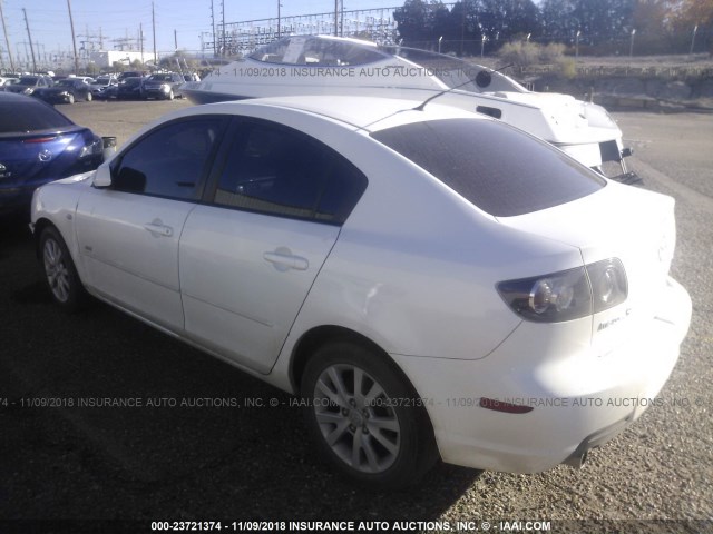 JM1BK323671661435 - 2007 MAZDA 3 S WHITE photo 3