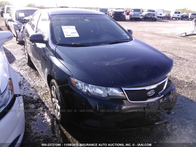 KNAFU4A29D5680735 - 2013 KIA FORTE EX BLACK photo 1