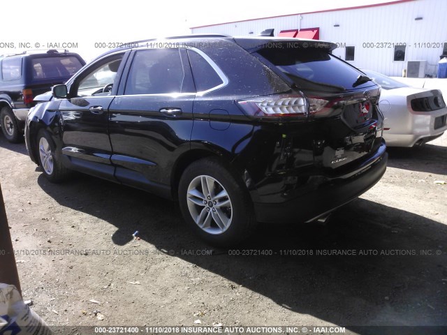 2FMPK3J89HBC63639 - 2017 FORD EDGE SEL BLACK photo 3