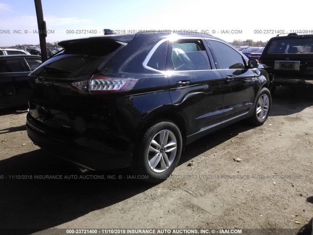 2FMPK3J89HBC63639 - 2017 FORD EDGE SEL BLACK photo 4