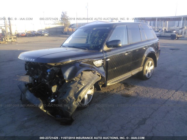 SALSK2D43CA744128 - 2012 LAND ROVER RANGE ROVER SPORT LUX BLACK photo 2