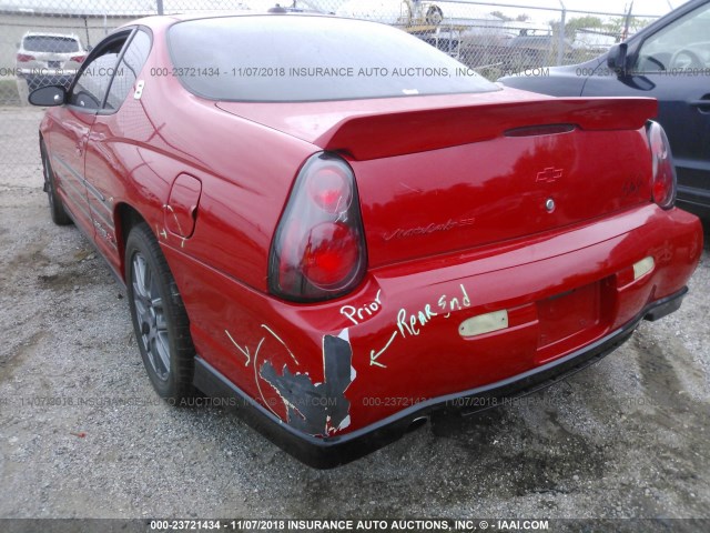 2G1WZ151349389437 - 2004 CHEVROLET MONTE CARLO SS SUPERCHARGED RED photo 6