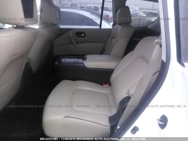 JN8AY2NE6H9705698 - 2017 NISSAN ARMADA PLATINUM WHITE photo 8