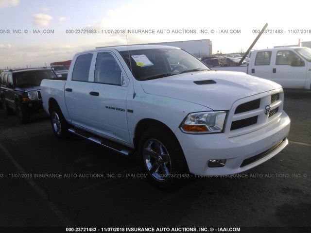 1C6RD7KT0CS319121 - 2012 DODGE RAM 1500 ST WHITE photo 1