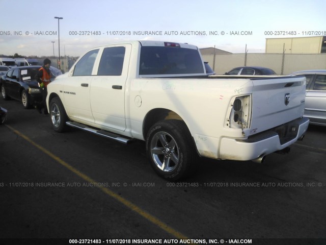 1C6RD7KT0CS319121 - 2012 DODGE RAM 1500 ST WHITE photo 3