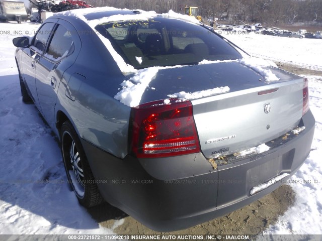 2B3KA43G47H870346 - 2007 DODGE CHARGER SE/SXT GRAY photo 3