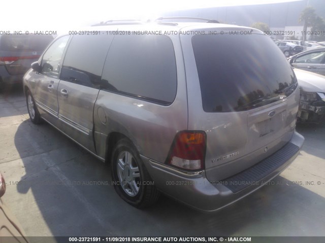 2FMZA52412BA65891 - 2002 FORD WINDSTAR SE GOLD photo 3