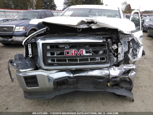 3GTP1TEH8EG165907 - 2014 GMC SIERRA C1500 WHITE photo 6