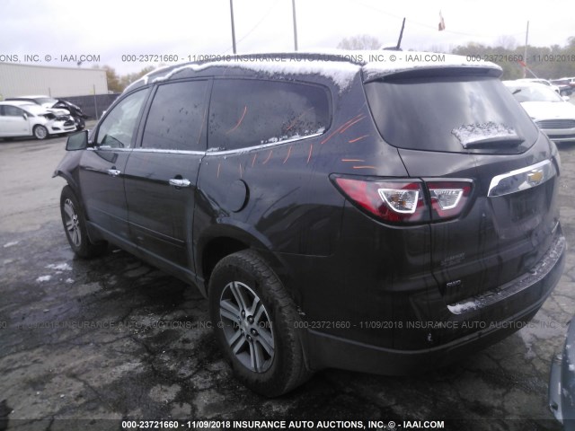 1GNKVGKD4GJ313468 - 2016 CHEVROLET TRAVERSE LT GRAY photo 3