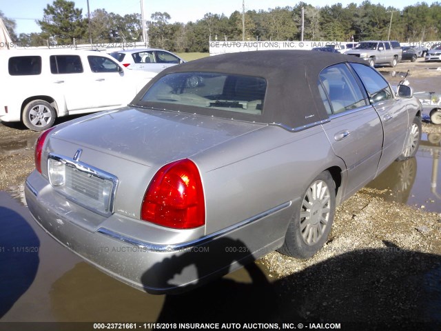 1LNHM81WX3Y637830 - 2003 LINCOLN TOWN CAR EXECUTIVE TAN photo 4