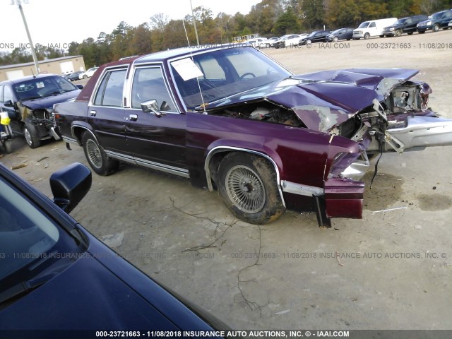 2MEBM74F9HX624671 - 1987 MERCURY GRAND MARQUIS GS MAROON photo 1