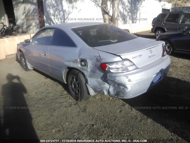 2T1CG22P21C501459 - 2001 TOYOTA CAMRY SOLARA SE GRAY photo 3