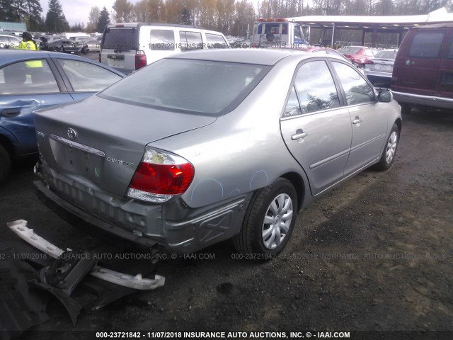 4T1BE32K55U973770 - 2005 TOYOTA CAMRY LE/XLE/SE SILVER photo 4