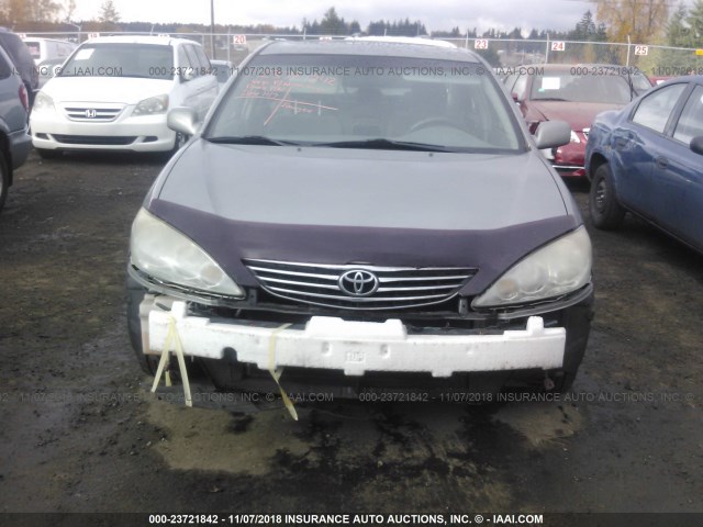 4T1BE32K55U973770 - 2005 TOYOTA CAMRY LE/XLE/SE SILVER photo 6