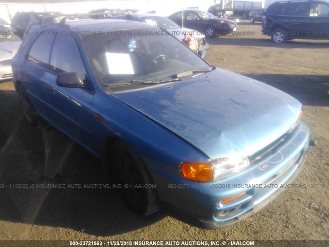 JF1GF4355VG804164 - 1997 SUBARU IMPREZA L BLUE photo 1