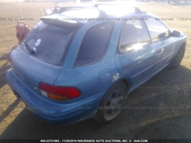 JF1GF4355VG804164 - 1997 SUBARU IMPREZA L BLUE photo 4