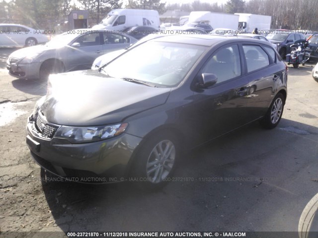 KNAFU5A29C5476022 - 2012 KIA FORTE EX BROWN photo 2