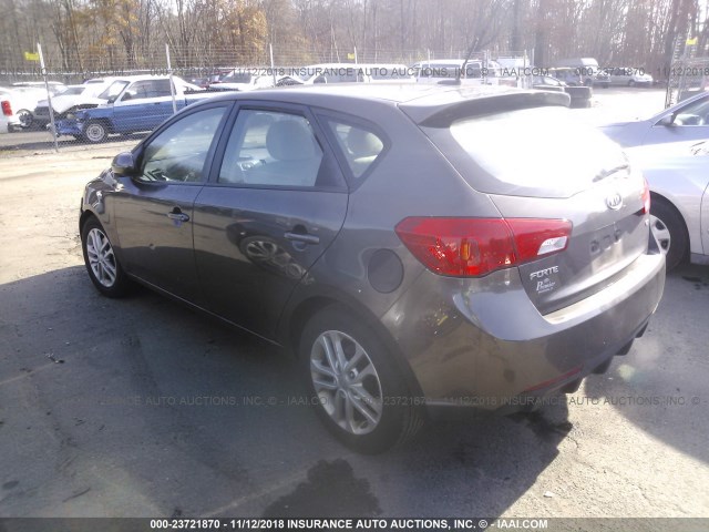 KNAFU5A29C5476022 - 2012 KIA FORTE EX BROWN photo 3