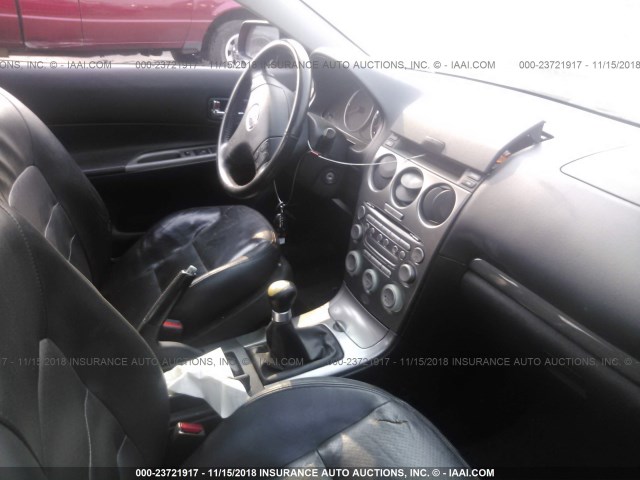 1YVFP80D645N09391 - 2004 MAZDA 6 S RED photo 5