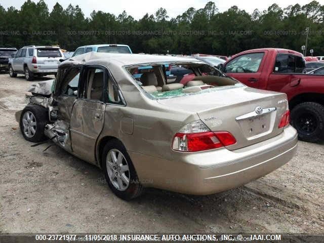 4T1BF28B23U277315 - 2003 TOYOTA AVALON XL/XLS TAN photo 3