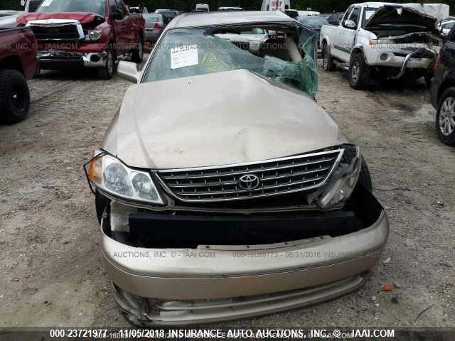 4T1BF28B23U277315 - 2003 TOYOTA AVALON XL/XLS TAN photo 6