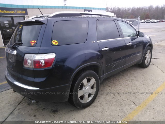 1GKER33708J183223 - 2008 GMC ACADIA SLT-2 BLUE photo 4