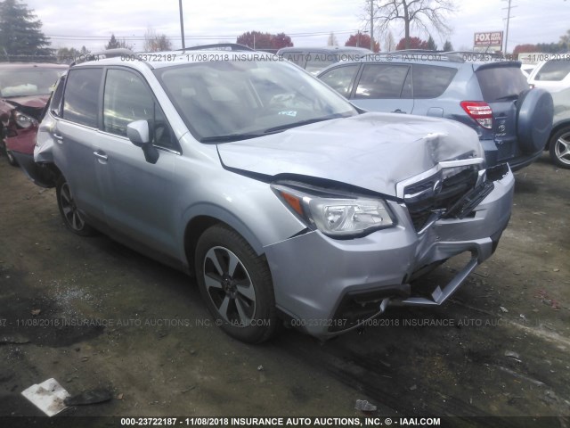 JF2SJAJCXJH453227 - 2018 SUBARU FORESTER 2.5I LIMITED SILVER photo 1