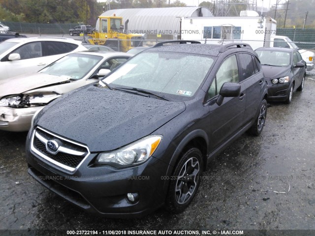 JF2GPAKC7EH334303 - 2014 SUBARU XV CROSSTREK  BLACK photo 2