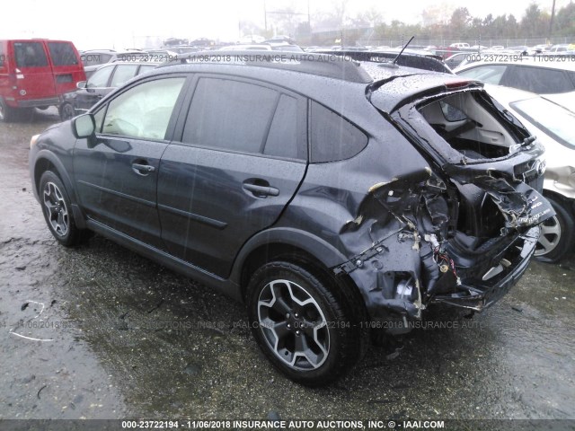 JF2GPAKC7EH334303 - 2014 SUBARU XV CROSSTREK  BLACK photo 3