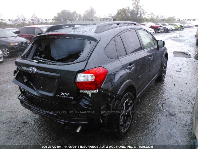 JF2GPAKC7EH334303 - 2014 SUBARU XV CROSSTREK  BLACK photo 4